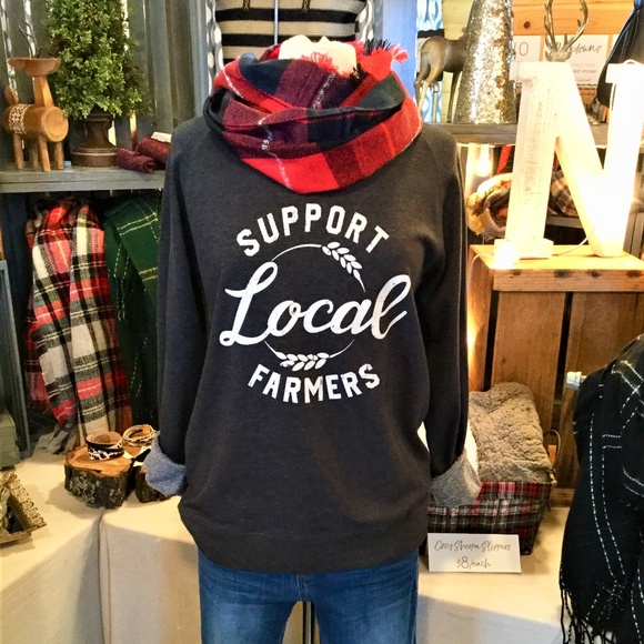 Plaid Infinity Scarf - Picture 3 of 5